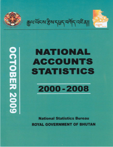 National Accounts Statistics Report 2000 – 2008, National Statistics