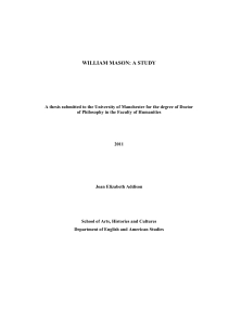 william mason: a study - Research Explorer