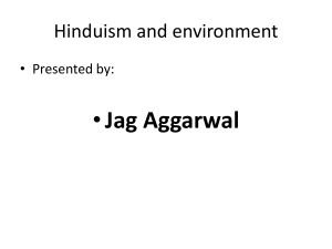 Hinduism and Environment