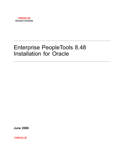 Enterprise PeopleTools 8.48 Installation for Oracle