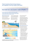 Sea-level rise in the western tropical Pacific
