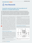 Anaerobic yeast fermentation for the production of ethanol in a