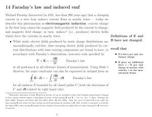 14 Faraday`s law and induced emf