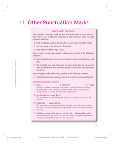 11 Other Punctuation Marks - McGraw Hill Higher Education