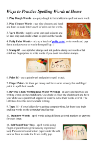 Ways to Practice Spelling Words at Home - Woodmen