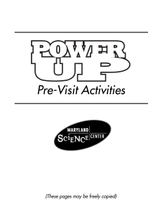 Power Up Pre-Visit Activity Guide