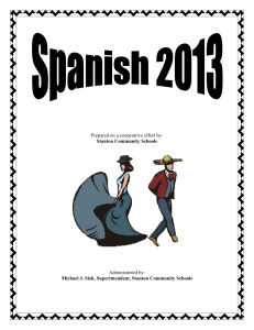 Spanish 2013 - Stanton Community Schools