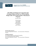 The Effect of Changes in Co-payment and Premium Policies