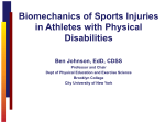 Biomechanics of Sports Injuries in Athletes with Physical Disabilities