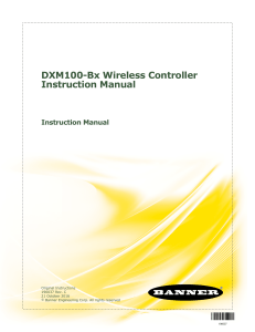 Sure Cross DXM100-Bx Wireless Controller Instruction Manual