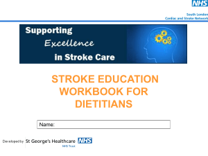 stroke education workbook for dietitians