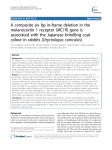 A composite six bp in-frame deletion in the