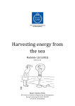 Harvesting energy from the sea