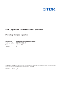 Power Factor Correction - MKK415-D-25-02MKK440-D-28.1