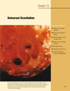 Universal Gravitation Chapter 13