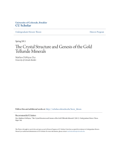 The Crystal Structure and Genesis of the Gold