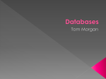 Databases - Mr Fraser
