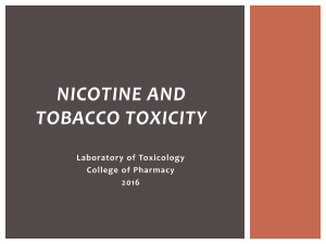 Nicotine toxicity