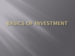 Basics of Investment