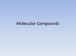 Molecular Compounds - Mayfield City Schools