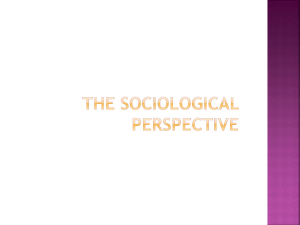 The Sociological Perspective