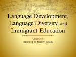 Language Development, Language Diversity, and Immigrant