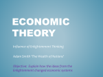 Enlightenment Thinking on Economic Theory Adam Smith