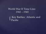 World War II Time Line: 1941 * 1945 Key Battles - pams