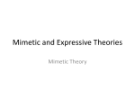 4. Mimetic and Expressive Theories