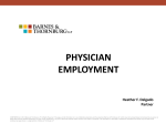 PHYSICIAN EMPLOYMENT - Indiana Rural Health Association