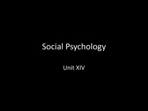 Social Psychology