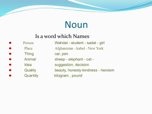 Noun - WordPress.com