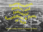 Transportation, Market, and Industrial Revolutions and Panic of