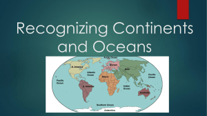 Recognizing Continents and Oceans