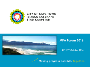 MPA Forum 2016 Presentation
