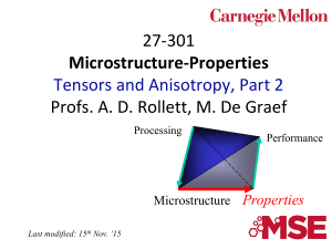 L9 Tensor properties, anisotropy, part 2