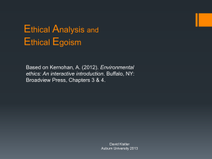 Ethical Analysis - Auburn University