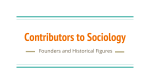 Contributors to Sociology