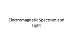 Electromagnetic Spectrum and Light