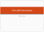 LIN1180 Semantics