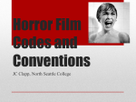 Horror Film Codes and Conventions