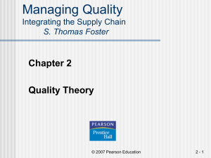 Managing Quality Integrating the Supply Chain S. Thomas