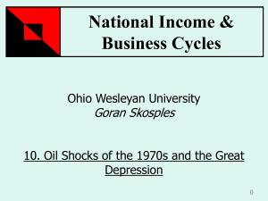 10. Oil Shocks of the 1970s and the Great Depression