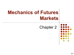 Mechanics of Futures Markets