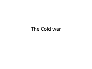 The Cold war