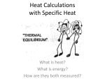 Heat Calculations with Specific Heat