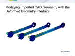 Modifying Imported CAD Geometry with the Deformed