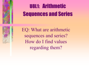 Arithmetic Series