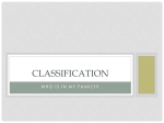 Classification - NUAMESBiology