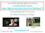 Less than perfect wave functions in momentum-space